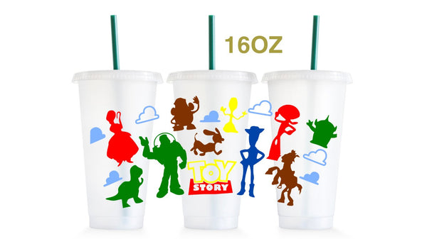 23.  Toy Story Wrap, 16oz Tapered, Cold Cup, Stadium Cup