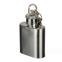 Hip Flask 30ml-1oz Mini Hip Flask Stainless Steel Key Chain