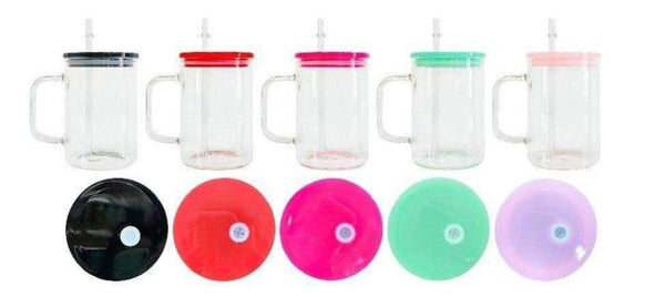 15oz Sublimation Mug with Handle and Colourful Lid